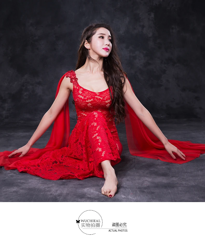 Новинка Ограниченная серия платье для танца живота Wuchieal Брендовые женские костюмы для танца живота для восточных 2676