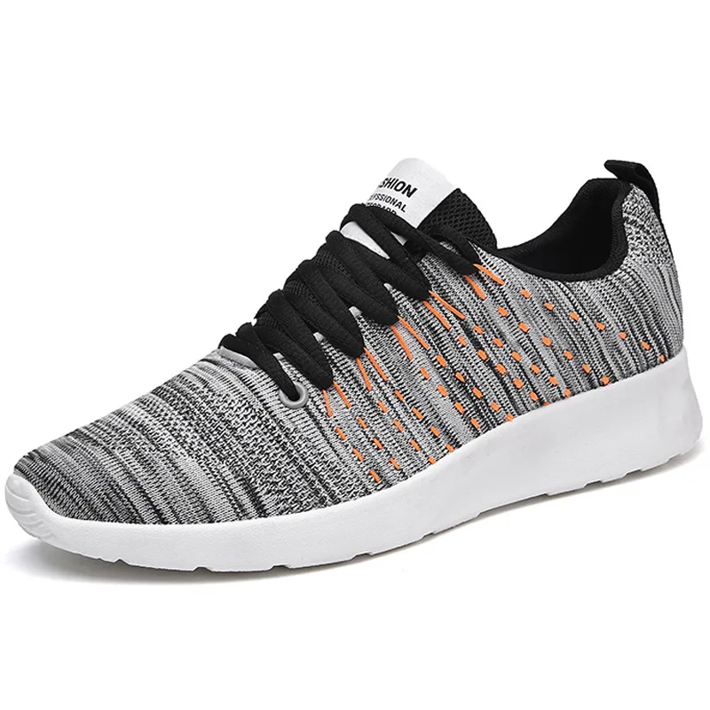 Men Sport Shoes Ventilation Net Flat Running Shoes Fitness Male Jogging