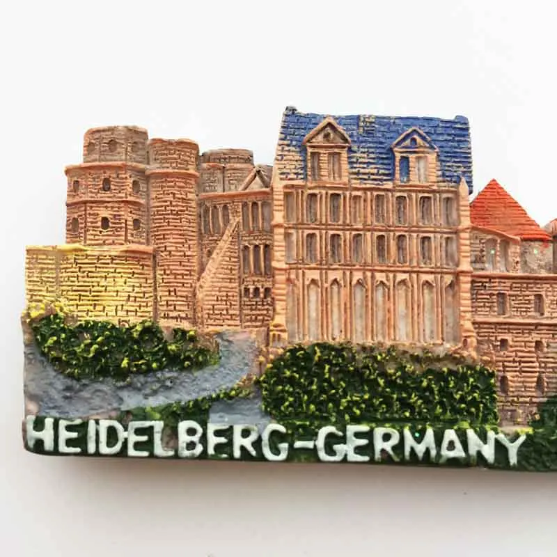 Личи Германия Heidelberg замок холодильник магнитная наклейка креативный магнит на