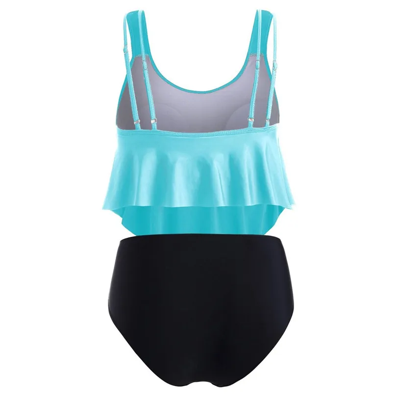 New 2019 Summer Women  Plus Size Bikini Set Casual Push-Up Padded Overlay Embroidery Swimsuit Wholesale Dropshipping #E09 (27)