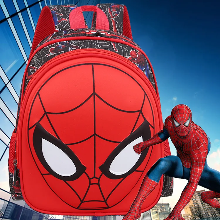 Ученические Мультяшные 3D «Человек-паук»; книжная сумка рюкзачок для детей младшего возраста детские школьные сумки для мальчиков начальной школы, подходит на возраст от 3 до От 6 до 12 лет