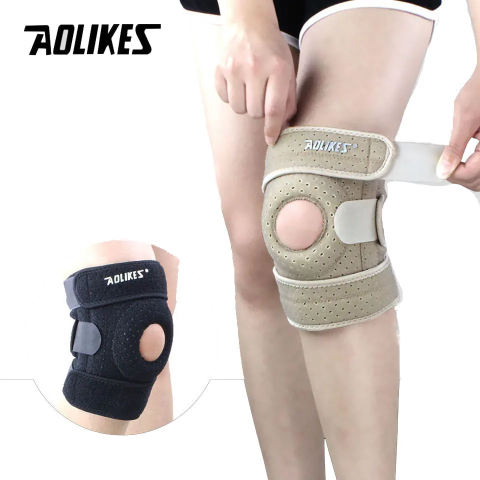AOLIKES 1PCS Adjustable Sports Training Elastic Knee Support Brace Kneepad Adjustable Patella...