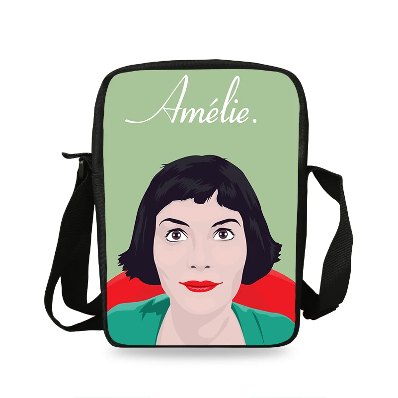 

Amelie Girl Mini Messenger Bag Casual Women Handbag Kids Crossbody Bag France Movie Children School Bags Girls Bags Best Gift