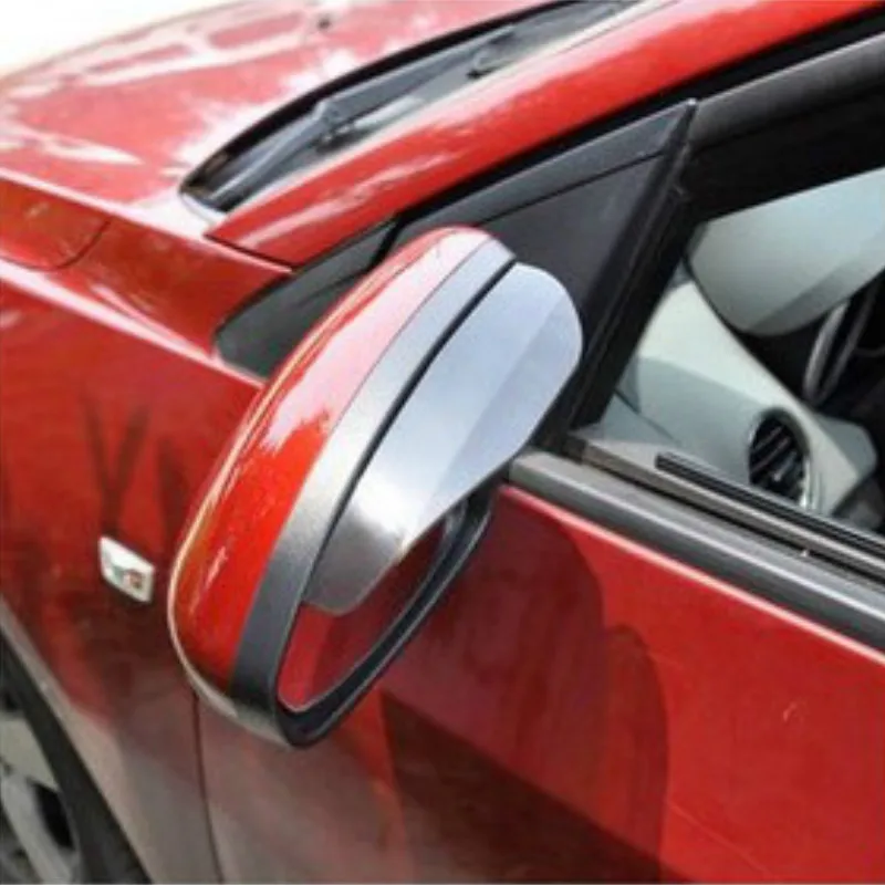 

Auto Flexible PVC Car Accessories Rear view Mirror Rain Shield Rainproof Blades Rear Mirror Eyebrow Rain Sticker 2Pcs