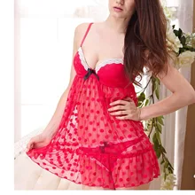 Рождественский подарок,, хит, сексуальное женское нижнее белье, женское нижнее белье в горошек, прозрачная Пижама