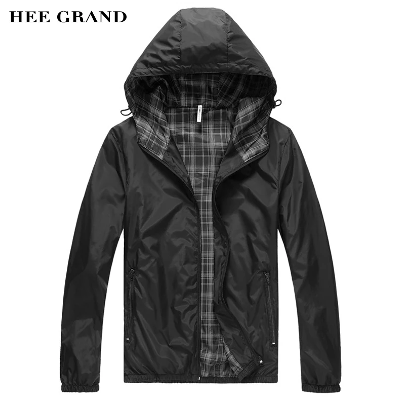 HEE GRAND 2017 New Big Sale Men Jacket Men Hoodie Jacket Waterproof Jacket High Quality Masculino