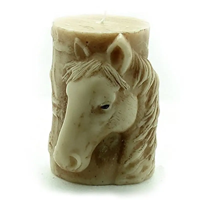 Животное 3D лошадь силиконовая свеча форма силиконовая Мыло Форма для творчества форма для свечи делая форму восковая свеча diy инструмент