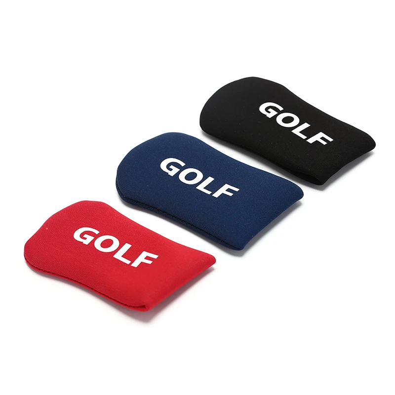 

Golf Club Iron Putter Headcover Set Nylon Protection Case Black/Red/Blue 1Pc
