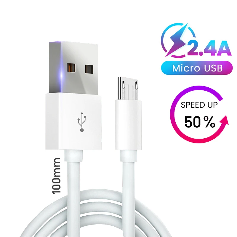 Несколько USB зарядное устройство 5.1A быстрое зарядное устройство s с кабелем Micro для huawei mate 20 P20 для iPhone samsung Xiaomi 4 порта USB зарядное устройство EU - Тип штекера: white cable