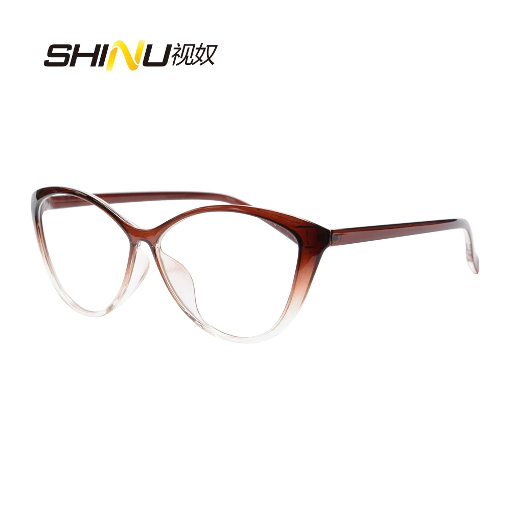 

Fashion Women Reading Glasses Fashion Cat Eye Antifatigue & Anti-reflective Diopter Eyeglasses Blue Light Protection Eyewear