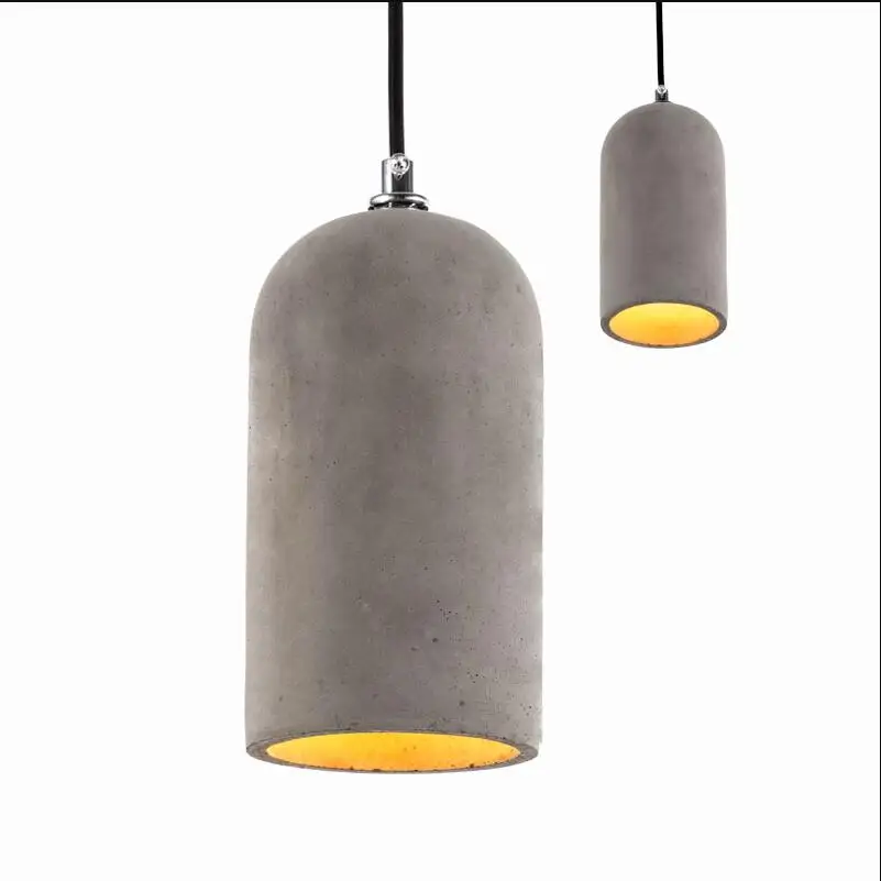 

NASN Modern Pendant Lights Industrial Lamp Concrete Cement Cylinder Pipe Kitchen Lights Shop Bar Counter Island Lighting BP2720