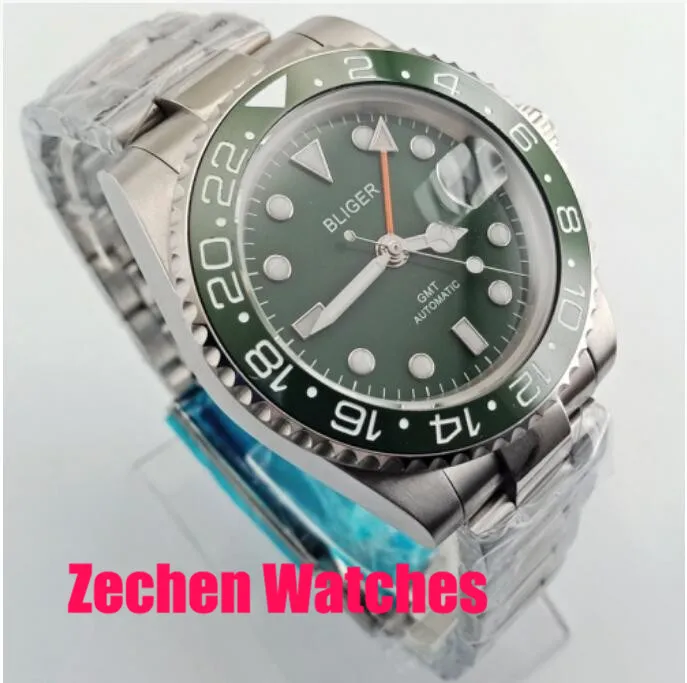 

GMT Automatic Steel Case Luminous Men's Casual Wristwatch 40mm new brand