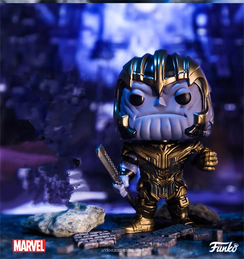 Funko Поп! Официальные Мстители: Endgame фильм коллекция виниловые куклы #449 Железный человек дети подарок на день рождения Модель игрушки
