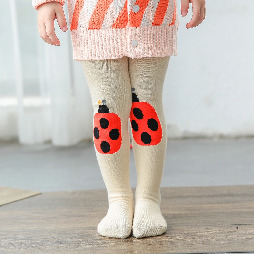 New Girls Stocking Cute Ladybird Cotton Baby Clothing Children's Tights