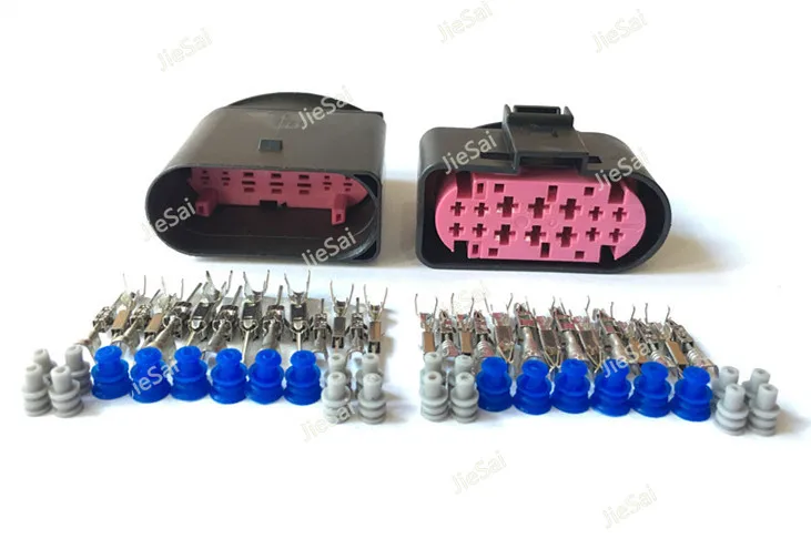 

14 Pin 1J0973737 1J0973837 1.5mm 3.5mm Female And Male Waterproof Auto Connector Use For Aodi BMW VW Automobile