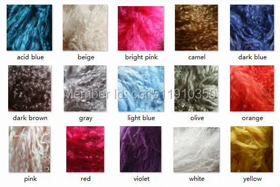 Mongolian Lamb Fur Colors