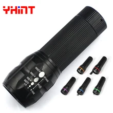 

High quality Aluminum Waterproof Telescopic Zoomable 3 modes LED flashlight 3*AAA Battery supply Torch Tactical Multi Flashlight