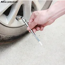 MALUOKASA Portable Car Tire Air Pressure Test Pen Vehicle Auto Motorcycle Tyre Check Meter Pen Silvery 5-50 PSI Diagnostic Tools