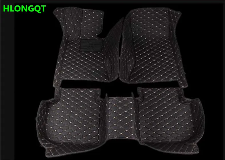 

HLONGQT Auto Floor Mats For Mazda 3 2003-2009 Foot Step Mat High Quality Embroidery Leather Mat Free shipping