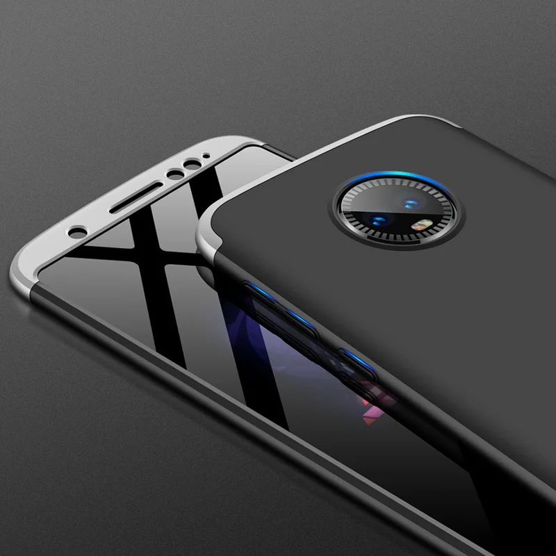 

Luxury Hybrid 3 in 1 360 Degree Full Body Protection Case For Motorola Moto G6 Hard PC Plastic Anti-Skid Cover For Moto G5S Plus