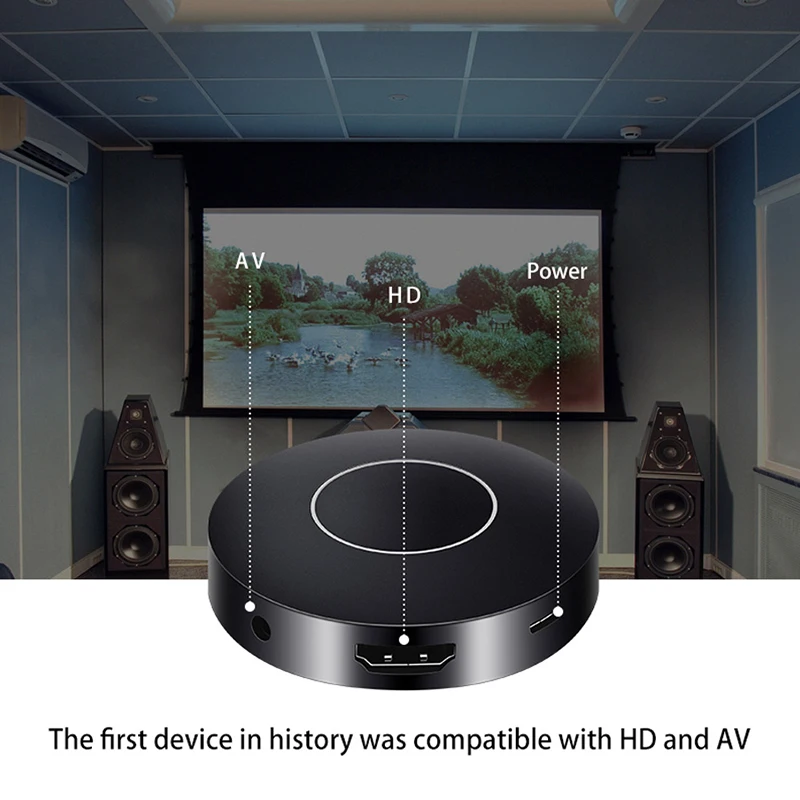  HD+AV Wireless Display Mirroring Dongle with DLNA Miracast Airplay HDMI 1080P Adapter Car WIFI Disp