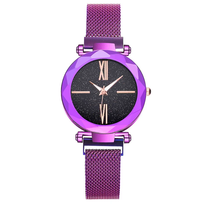 

6 Colors Luxury Rose Gold Women's Watches Magnetic Starry Sky Watch Female Quartz Wristwatch Clock Fashion Ladies Wrist Watch