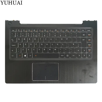 شراءجديد لوحة مفاتيح الكمبيوتر المحمول في المملكة المتحدة لينوفو U330p U330 المملكة المتحدة لوحة المفاتيح مع حافظة Palmrest لوحة اللمس الأسود