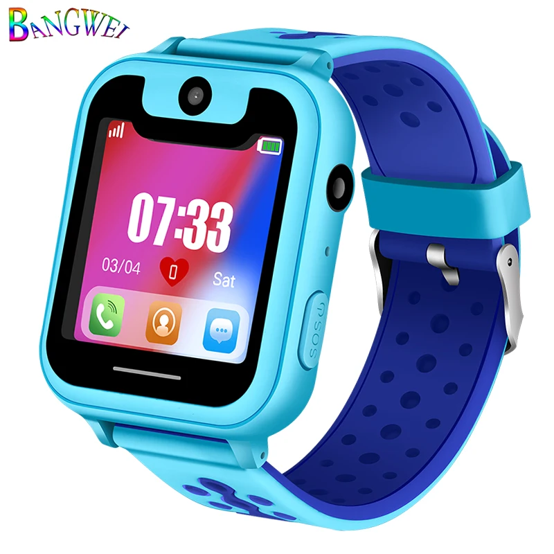 LIGE Newest Children Phone Watch Child SOS Emergency Phone Voice Chat LPS Positioning Remote Monitoring Lighting 3