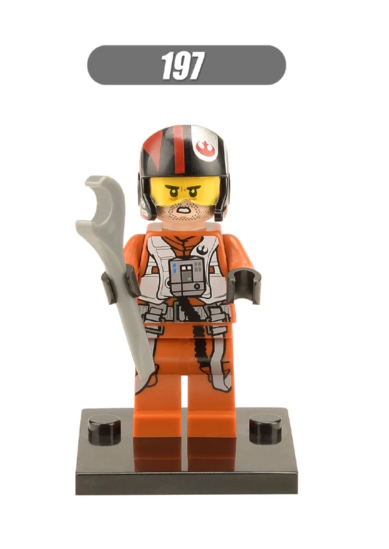 Одиночная джедай Хан йода Дарт Вейдер Obi Wan модели мини-игрушки строительные блоки Фигурки для детей - Цвет: 197