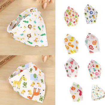 

2019 New Cartoon Printing Baby Drool Bibs Snaps Closure Drooling Teething Feeding Saliva Towel Infant Toddler Printed Bibs
