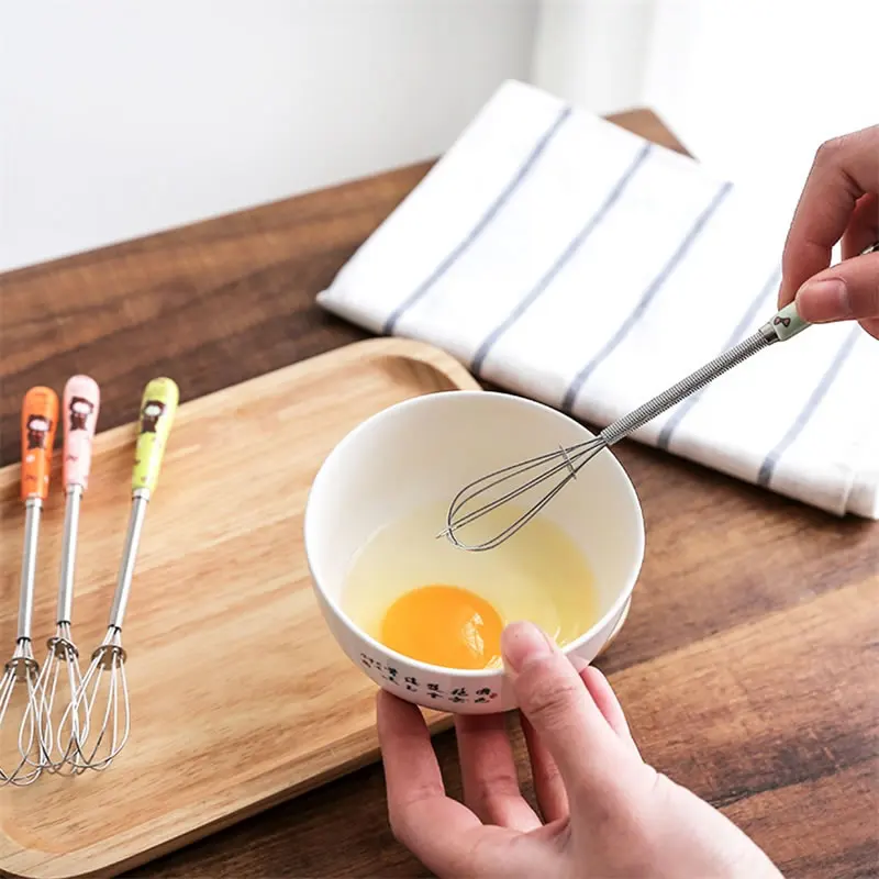 Goodfeer из нержавеющей стали ручной миксер для яиц мешалка с керамической ручкой маленький блендер для молочного крема масло кухонные инструменты