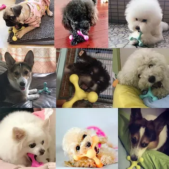 

Dog Chew Toothbrush Toys Tumbler Pet Dog Toys Natural Non-Toxic Rubber Chew Toys For Small Medium Large Dogs
