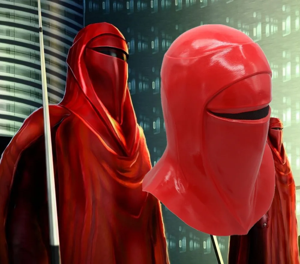

Movie Star Wars Mask Emperor's Royal Guard Halloween Mask Full Face Cosplay Latex Masks Prop