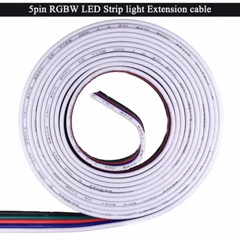 

RGBW 5pin LED Strips Light RGBW LED Strip Extension Cable Connector,5 Way Flat Ribbon Cable for 5pin LED Tape Light ST265