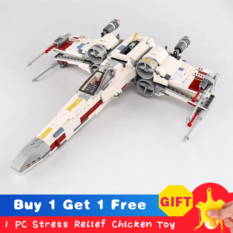 

819 Pcs X Wing Star Fighter 05145 Star Series Wars Building Blocks Droids Space Brick Toy for Children LegoINGlys 75218
