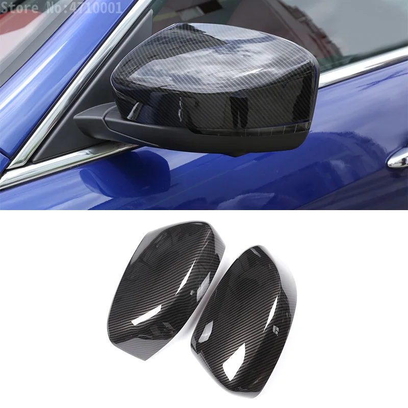 

2pcs Carbon Fiber Style Car Side Rearview Mirror Cover Cap Trim Accessories For Maserati Levante 2016 2017 2018