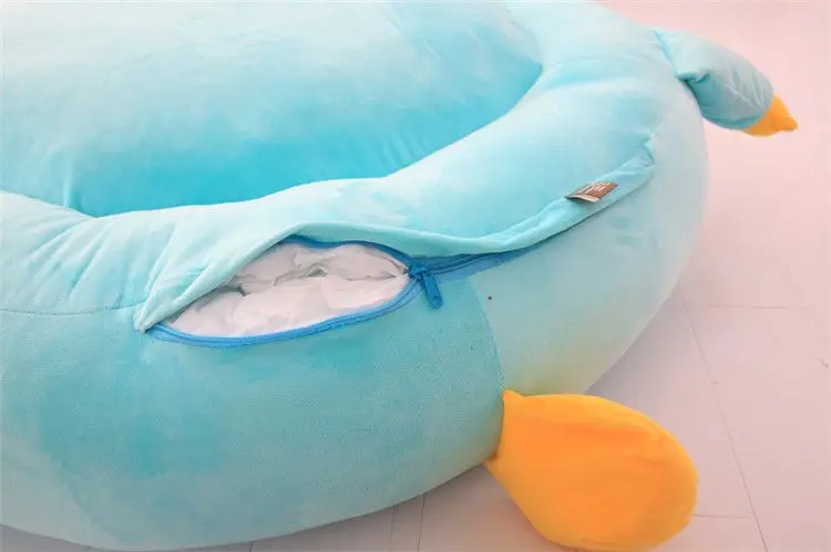 Dorimytrader New Pop Animals Plush Sofa Leisure Tatami Carpet Big Soft Lovely Hippo Tiger Duck Dog Chick Penguin Stuffed Anime Toys 200cm X 100cm Home Decoration Gift  DY61696(27)_1