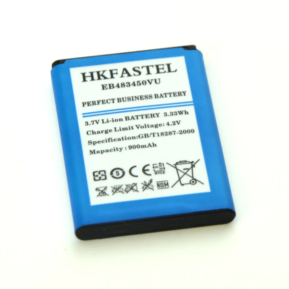 Аккумулятор HKFASTEL EB483450VU для Samsung C3630 C3230 C5350 C3752|battery for samsung|battery forbattery mobile |
