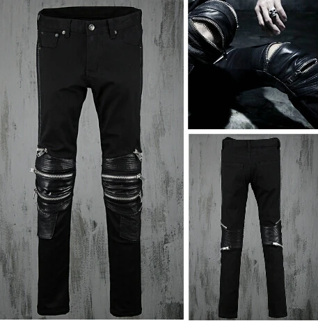 Uomo Cerniera Al Ginocchio In Pelle Design Sottile Jean Pantaloni 2016 di  Modo Freddo Costume Rock Nero Moto Scarni Bootcut Pantaloni Affusolati|pant  fitness|jean pantpants classic - AliExpress