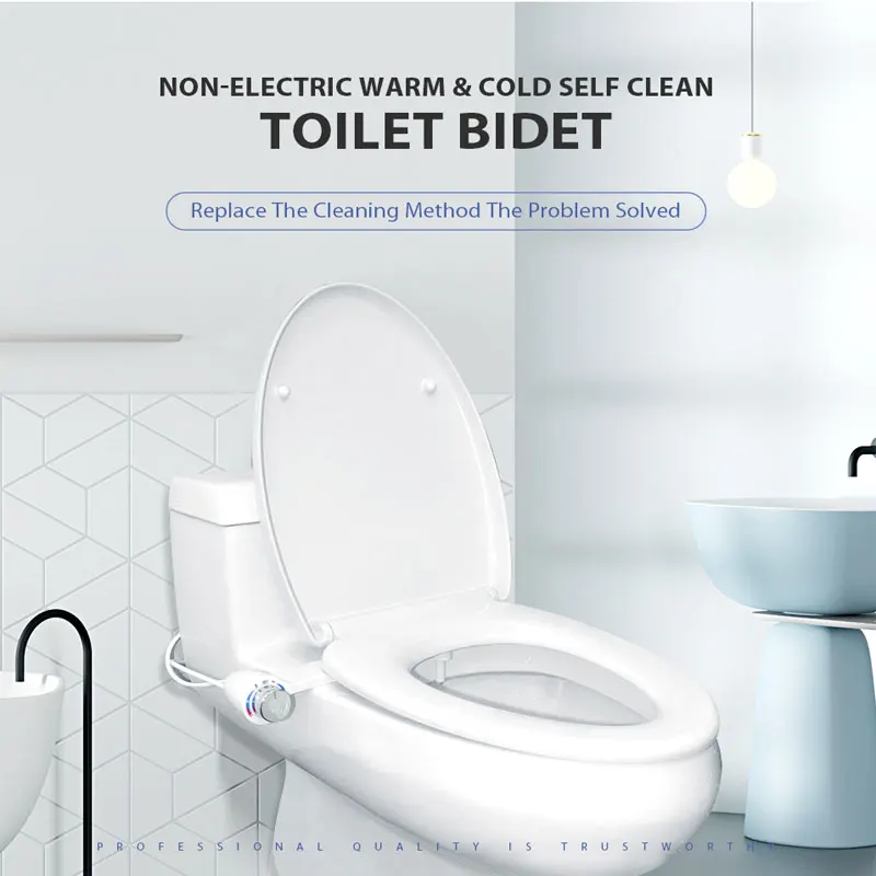 Ecofresh горячая и холодная вода неэлектрическое кресло биде опрыскиватель