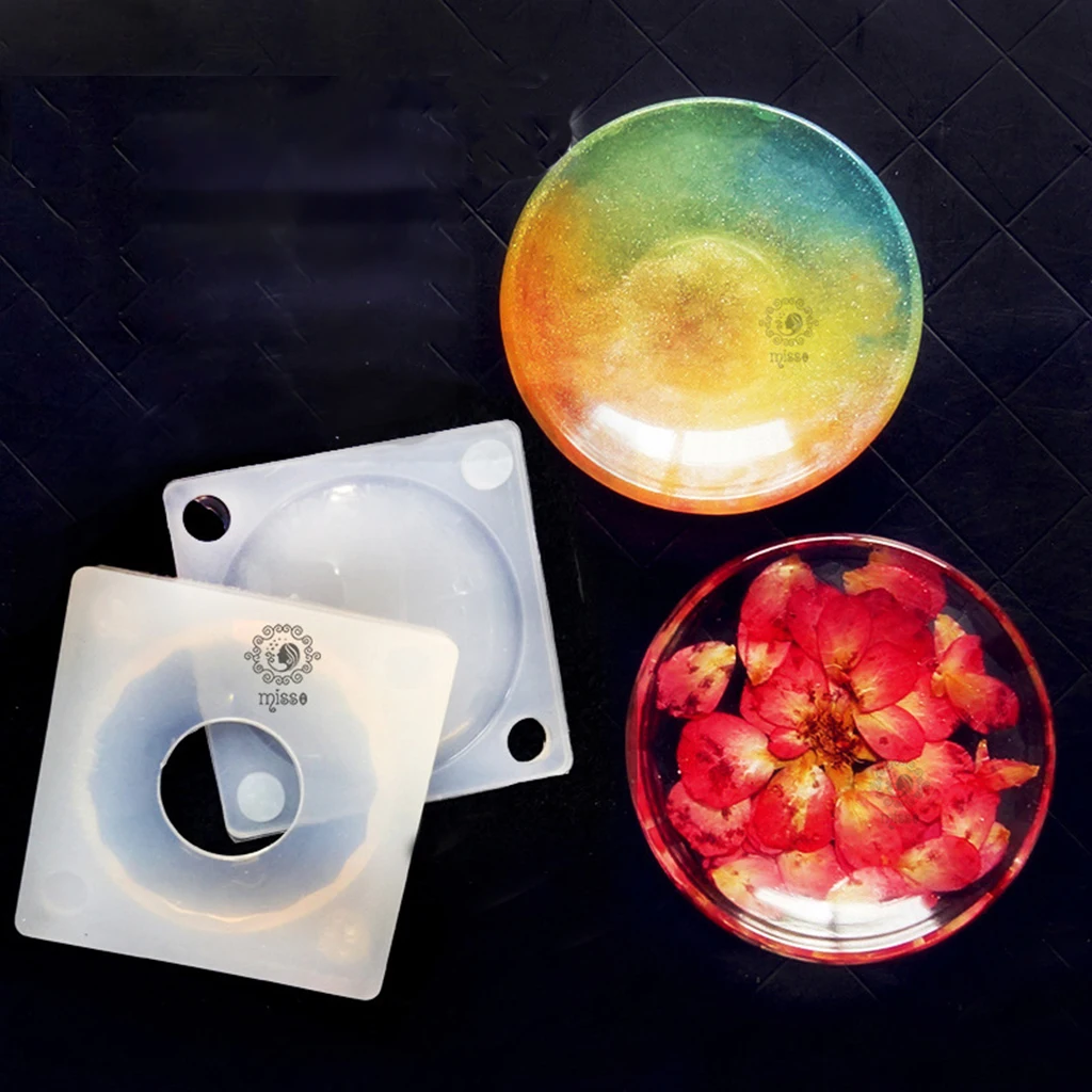 

1 Set Round Dish Silicone Mold Mould for Resin Jewelry Making Pendant Craft DIY
