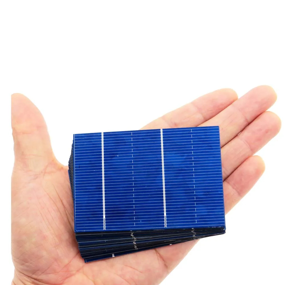 50 шт. солнечная панель 5 в 6 в 12 В мини-Солнечная система DIY для зарядных устройств для аккумуляторов портативная 125 156 Солнечная батарея 0,37 Вт 0,54 Вт 0,66 ВТ 1,05 Вт