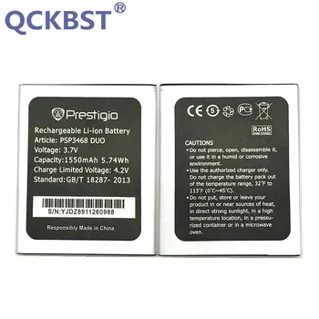 

QCKBST 1550mAh New PSP3468 battery Replacement for Prestigio Wize N3 PSP3468DUO PSP 3468 Mobile phone Original battery