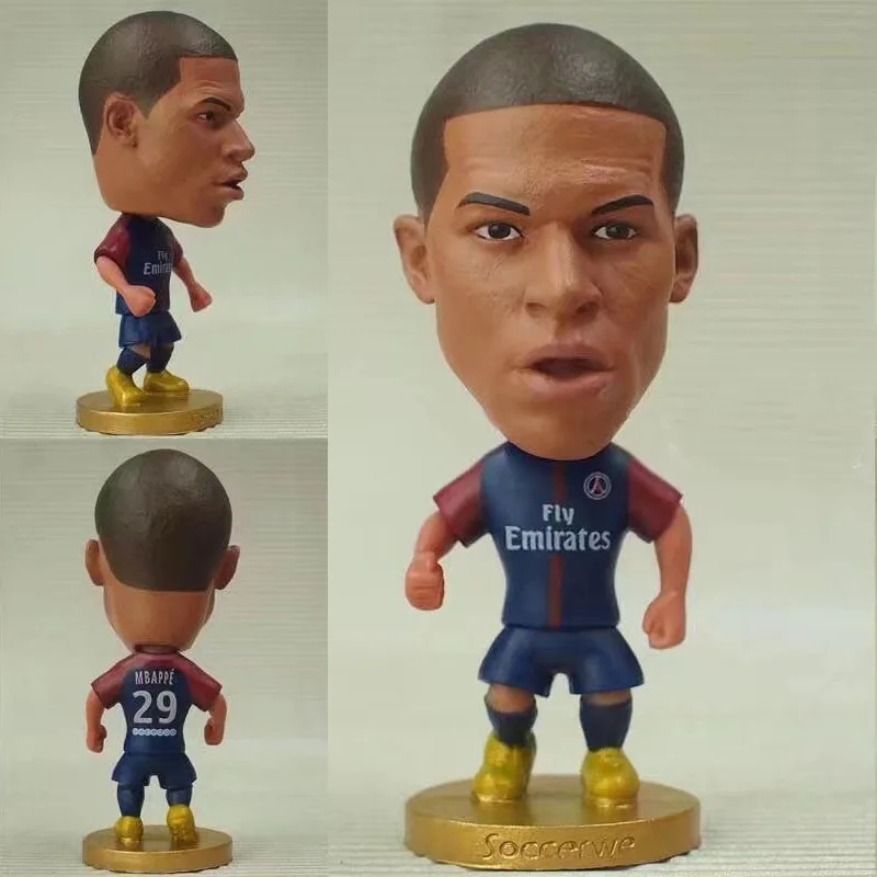 

XINTOCH Action Figures Toys Dolls Soccer football star Kylian Mbappe Paris Doll Figurine Gift for Kids Drop Shipping