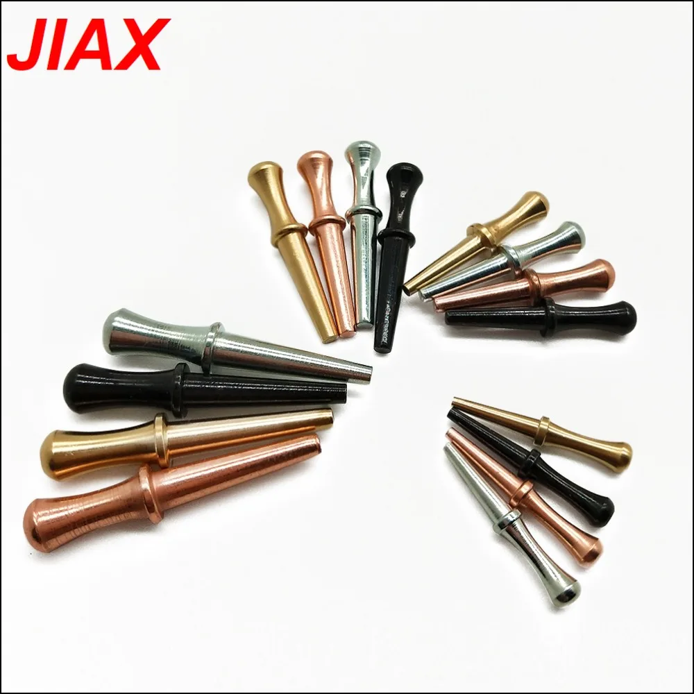 JIAX 12 шт. цельная металлическая ОБЖИМНАЯ деталь 3 Черная серебряная Латунь медь