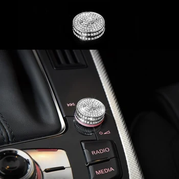 

Diamond Style Center Volume Switch Case Cover Trim For Audi Q5 2009-2017