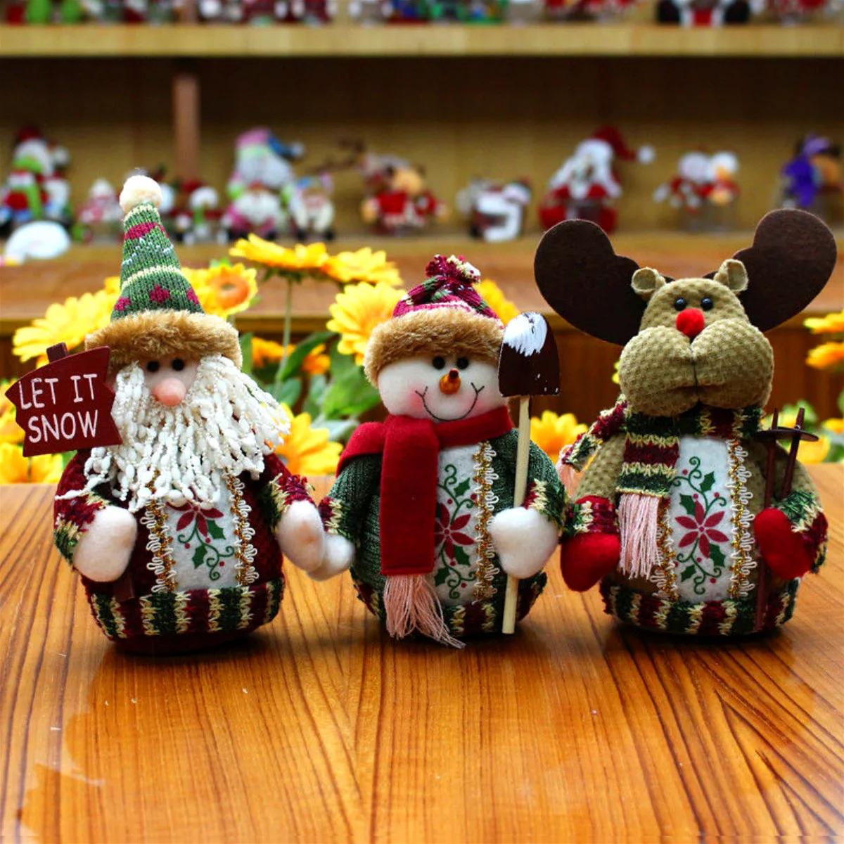 

2019 Santa Reindeer Doll Christmas Gifts Christmas Tree Decoration Hanging Ornaments Party Decor Gift