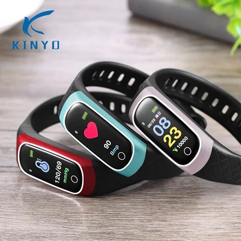 

Luxury man woman health bracelet blood pressure monitoring sleep tracker smartband remote camera activity wristband pk mi band 2