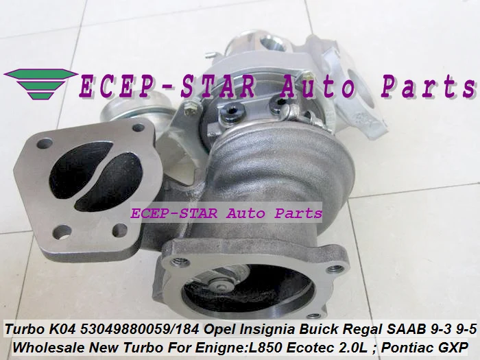 K04 53049880059 53049880184 Opel GT Insignia Pontiac Solstice GXP SAAB 9-3 9-5 L850