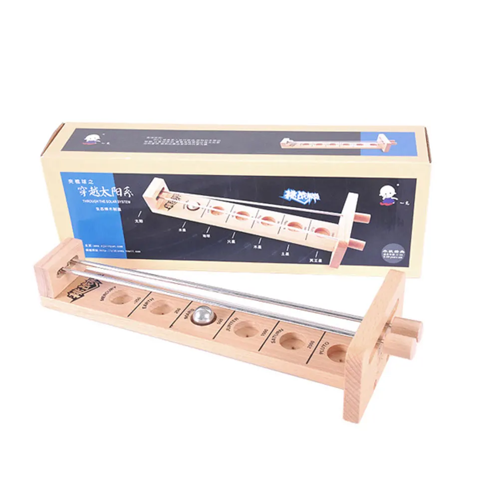Leg Vise Ball Solar System Toy Wooden Decor Practice Hobby Board Game Safe Material Diy Gift Interesting